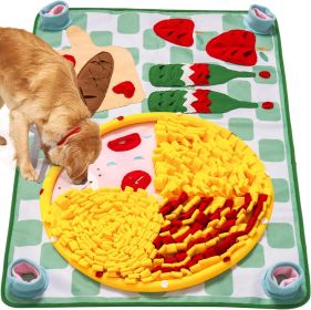 MEWOOFUN Washable Snuffle Mat For Dogs - Slow Feeder Puzzle Mat For Large & Small Dogs, Mental Stimulation Toy For Boredom Relief & Scent Training 16'