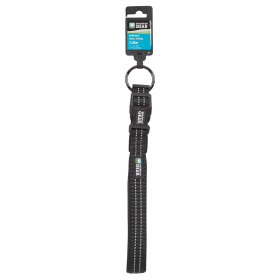 GG Reflective Nylon O-Ring Collar - XL Black for Enhanced Safety and Comfort
