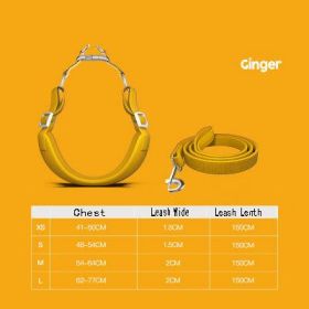 Ultimate Freedom Dog Harness Set (Color: Yellow, size: Xxs)