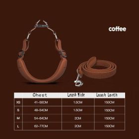 Ultimate Freedom Dog Harness Set (Color: Coffee, size: L)
