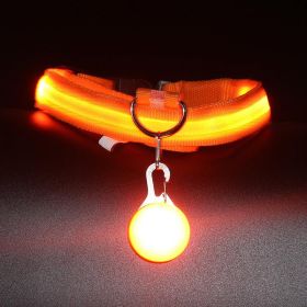 Luminous Fashion Dog Collar: The Ultimate Pet Accessory For Style And Safety! (Color: Orange, size: M)