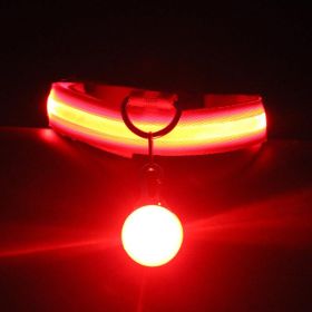Luminous Fashion Dog Collar: The Ultimate Pet Accessory For Style And Safety! (Color: Red, size: M)