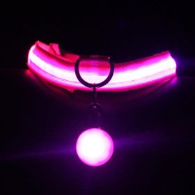 Luminous Fashion Dog Collar: The Ultimate Pet Accessory For Style And Safety! (Color: Pink, size: Xl)