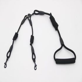 Ultimate Dual Action Dog Training Leash (Color: Black A, size: M)