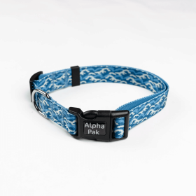 Tidal Pattern Comfy Dog Collar - Small (Pack Of: 1, size: Large 1In Wide By 14)
