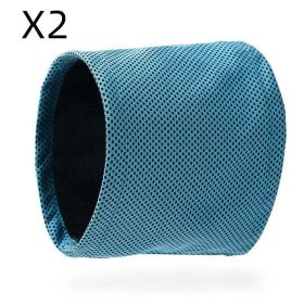 Coolpup Chillwrap: Instant Cooling Pet Bandana For Dogs (Color: 2Pcs Blue, size: S)