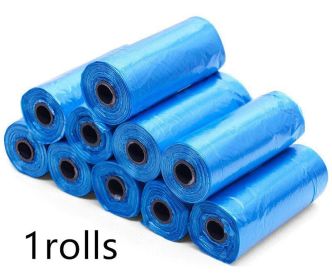 Pet Pooch Pack - Colorful Coiled Dog Waste Bags (Count: 1Rolls, Color: Blue)