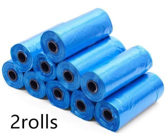 Pet Pooch Pack - Colorful Coiled Dog Waste Bags (Count: 2Rolls, Color: Blue)