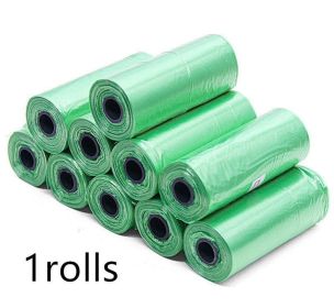 Pet Pooch Pack - Colorful Coiled Dog Waste Bags (Count: 1Rolls, Color: Green)