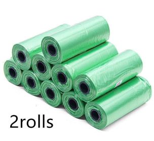 Pet Pooch Pack - Colorful Coiled Dog Waste Bags (Count: 2Rolls, Color: Green)
