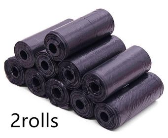 Pet Pooch Pack - Colorful Coiled Dog Waste Bags (Count: 2Rolls, Color: Black)
