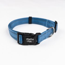 Appalachian Jazz Lightweight Reflective Dog Collar - Small (Size-Pack Of: Small 5/8In Wide By 8-1, Color: Jazz Blue)
