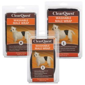 CQ Washable Male Wrap - Large Size - Black (Size-Pack Of: Medium-1, Color: Black)