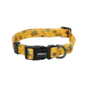 Pet Pals Geometric Bee Pattern Dog Collars - Stylish And Durable Pet Accessories For Small And Medium Dogs (Style: Little Bee, size: S)