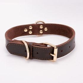 Petpals Comfortfit Dog Collar (Color: Brown, size: M)