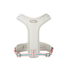 Breathable Mesh Dog Harness With Anti-Breakaway Traction Rope (Color: Vibrant Pink, size: L)