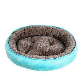 Cozypaws Portable Pet Mat - The Perfect Snuggle Spot For Your Furry Friend (Style-Size: Single-S, Color: Lake Blue)