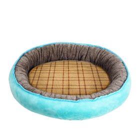 Cozypaws Portable Pet Mat - The Perfect Snuggle Spot For Your Furry Friend (Style-Size: With Mat-S, Color: Lake Blue)