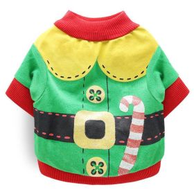 Cozy Cotton Christmas Pet Dog T-Shirt - Festive Attire For All Sizes! (Color: 3 Style, size: M)