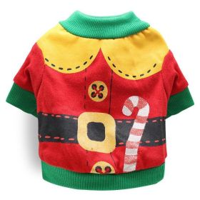 Cozy Cotton Christmas Pet Dog T-Shirt - Festive Attire For All Sizes! (Color: 2 Style, size: M)