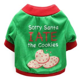 Cozy Cotton Christmas Pet Dog T-Shirt - Festive Attire For All Sizes! (Color: 5 Style, size: M)