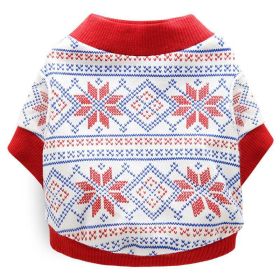 Cozy Cotton Christmas Pet Dog T-Shirt - Festive Attire For All Sizes! (Color: 9 Style, size: S)
