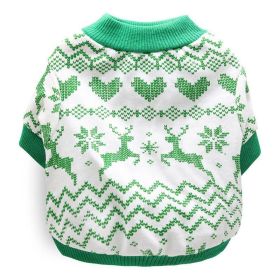 Cozy Cotton Christmas Pet Dog T-Shirt - Festive Attire For All Sizes! (Color: 10 Style, size: M)