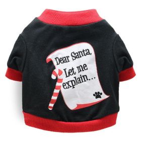 Cozy Cotton Christmas Pet Dog T-Shirt - Festive Attire For All Sizes! (Color: 1 Style, size: L)
