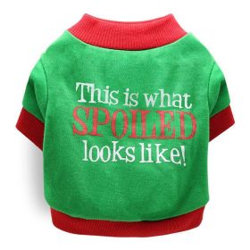 Cozy Cotton Christmas Pet Dog T-Shirt - Festive Attire For All Sizes! (Color: 11 Style, size: Xs)