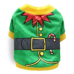 Cozy Cotton Christmas Pet Dog T-Shirt - Festive Attire For All Sizes! (Color: 7 Style, size: Xs)