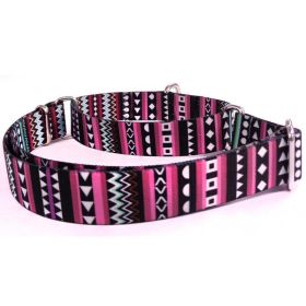 Cozy Stripe Pet Walking Leash (Color: Striped Purple, size: M)