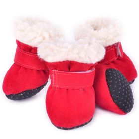 Cozypaws Winter Paw Protectors (Color: Red, size: Xl)