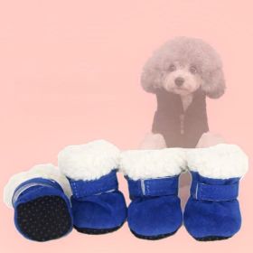 Cozypaws Winter Paw Protectors (Color: Blue, size: Xl)