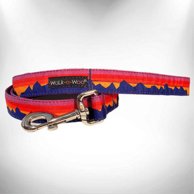 Mountain Dog Performance Collars for Outdoor Adventures (Size-Pack Of: Thin Lead 5/8" Width- 5' Length-1, Color: Purple Mountain)