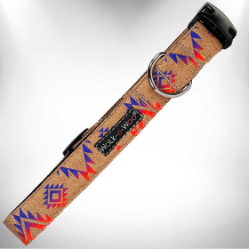Walk-e-Woo Southwestern Style Dog Collar (Size-Pack Of: S 3/4" Width Fits 10-14" Neck-1, Color: Sunrise Sunset)