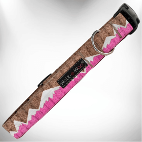 Mountain Dog Collars: Premium Durable Outdoor Gear for Active Dogs (Size-Pack Of: Xl 1.5" Wide Fits 18-28" Neck-1, Color: Pink Snowcap Mtn)