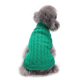 Cozy Canine Knitwear (Color: Green, size: S)