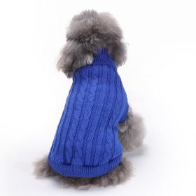Cozy Canine Knitwear (Color: Dark Blue, size: S)