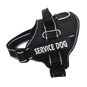 Ultimate Comfort Reflective Pet Chest Strap (Color: Black, size: M)
