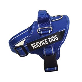 Ultimate Comfort Reflective Pet Chest Strap (Color: Blue, size: L)