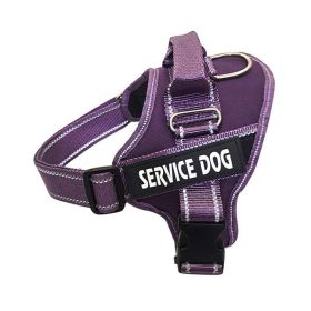 Ultimate Comfort Reflective Pet Chest Strap (Color: Purple, size: L)