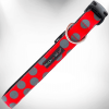 Elegant Red Polka Dot Dog Collar by Walk-e-Woo