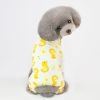 Casual Cartoon Fruit Pattern Dog Pajamas - Comfy Cotton Home Clothes For Your Four-Legged Friend